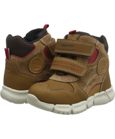 Geox Baby Flexyper Boy B ABX B Hi-Top Sneakers - 7.5 UK Child - Whisky Brown - Buy Online on GoSupps.com
