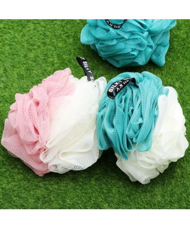 Beaupretty 3pcs Loofah Shower Sponge Set - Mesh Bath Puff & Scrubber Ball for Soft Cleaning | Ideal for Spa & Home Use - Buy Online on GoSupps.com