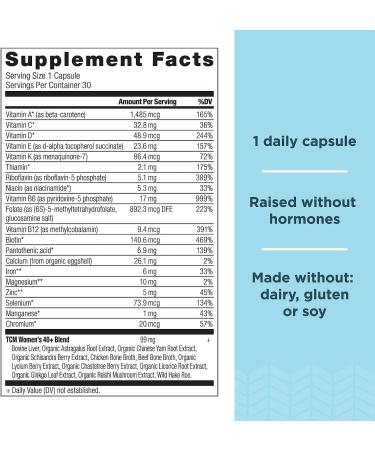 Ancient Nutrition Women's 40+ Multivitamin - Vitamin B, C, K2, Folate & Iron - Bone Health Support - 30ct - Buy Online on GoSupps.com