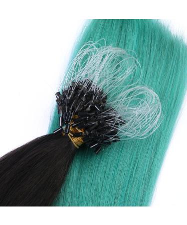 Shop 100% Remy Micro-Ring Hair Extensions - #1B/Sky Ombre | 50cm - 150 Strands - Easy to Use - Professional Quality - Buy Online on GoSupps.com