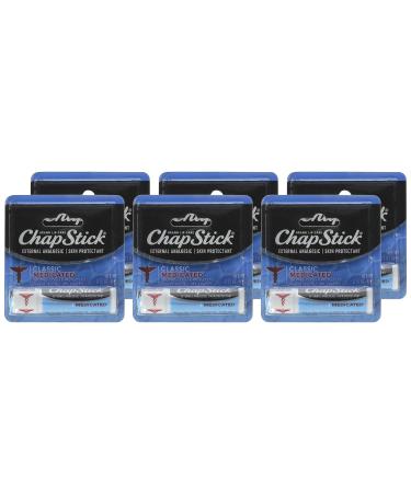 ChapStick Medicated Lip Balm 0.15 oz (Pack of 6) - Soothe and Protect Your Lips - Buy Online on GoSupps.com