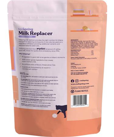 Tailspring Goat Milk Replacer for Kittens - 12oz Powdered Formula - Buy Online on GoSupps.com