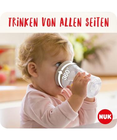 NUK Magic Cup for 8+ Months | 230ml Leak-Proof 360 Drinking Rim | BPA-Free Blue Lion Design | Optimal International Shipping - Buy Online on GoSupps.com
