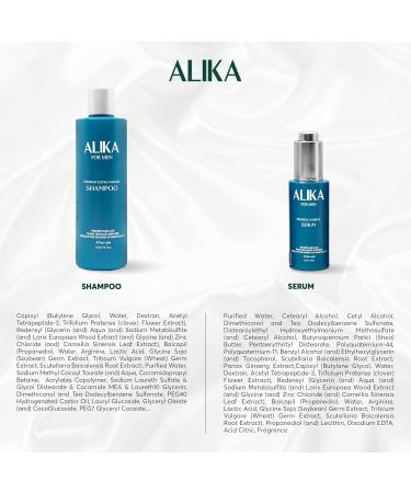 ALIKA Combo Shampoo & Serum Set for Men's Hair Growth | Boost Hair Loss Treatment | Suitable for All Scalp Types - Buy Online on GoSupps.com