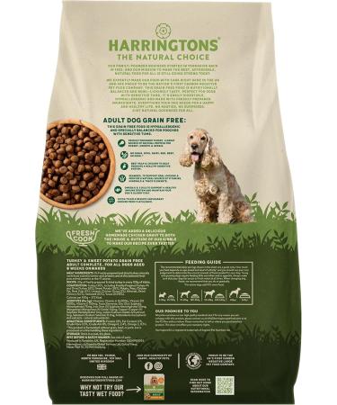 Harringtons Turkey/Sweet Potato Hypoallergenic Grain Free Dog Food 15kg - Buy Online on GoSupps.com