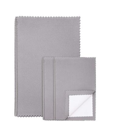 3 Pack Silver Polishing Cleaning Cloth Keeps Jewelry Clean and Shiny.(1 Pack10'' x 12''+2 Pack 6'' x 8'')