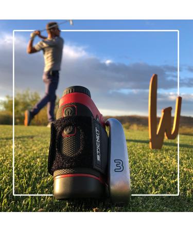STICKIT Magnetic Rangefinder Strap - Securely Attach to Golf Carts and Clubs | Slim Adjustable Design | Gen3 Grey - Buy Online on GoSupps.com