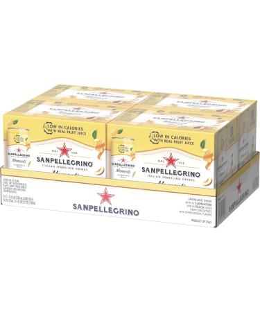 SAN PELLEGRINO MOMENTI Italian Sparkling Drinks Clementine Peach Carbonated Fruit Beverage 24 x 330mL Cans Clementine & Peach - Buy Online on GoSupps.com