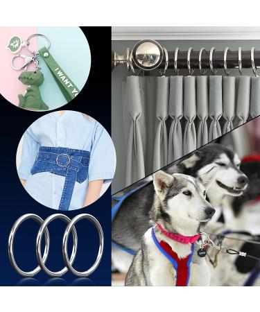 90Pcs 6 Sizes Silver Metal O Rings Multi-Purpose Heavy Duty Round Ring for Hardware Bags Belts Dog Leashes Hanging Basket DIY Craft Supplies  15mm  20mm  25mm  32mm  38mm  50mm 0.59in 0.78in 0.98in 1.25in 1.49in 1.96in - Buy Online on GoSupps.com