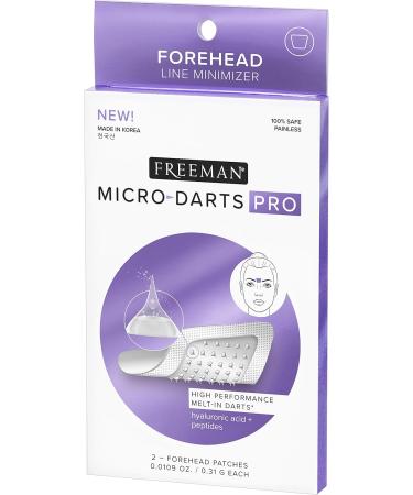 Freeman Beauty Micro-darts Pro Forehead Skincare Mask | Hyaluronic Acid & Peptides Anti-Wrinkle Patches - 6 Count - Buy Online on GoSupps.com
