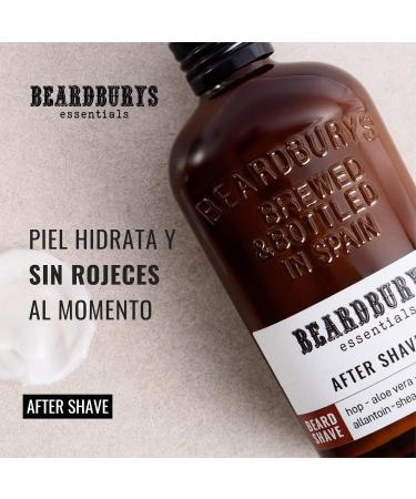 Beardburys Essentials After Shave for Men - Soothing Refreshing & Hydrating with Vitamin E Shea Butter & Aloe - 100% Vegan - 4.06 Fl Oz - Buy Online on GoSupps.com