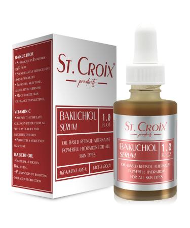 Premium Grade Bakuchiol Face Serum with Vitamins C & E - Odorless Oil-Based Anti-Aging Serum for Face & Body - Hydrating Retinol Alternative - 1 oz