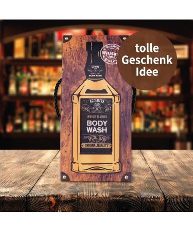 Accentra Shower gel SPECIAL BLEND in bottle incl gift box in whiskey look 400ml fragrance Whiskey refillable blackorange - Buy Online on GoSupps.com