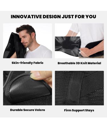 Back Brace for Men and Women Back Support Belt for Lower Back Pain Relief Scoliosis Sciatica Herniated Disc Heavy lifting Lightweight Breathable Lumbar Support with Dual Adjustable Straps (Large) Large (Waist 38.6-45.28'') - Buy Online on GoSupps.com