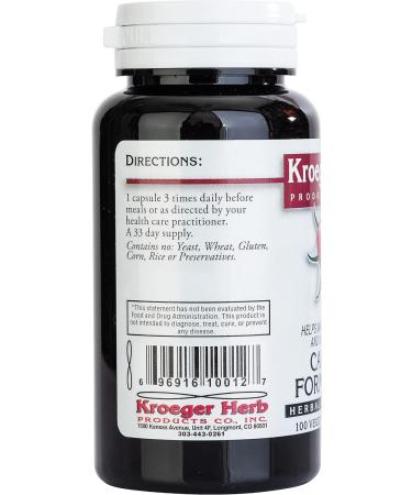 Kroeger Herb Candida Formula 2 - 100 Cap - Natural Candida Support - 1 Count Pack - Buy Online on GoSupps.com