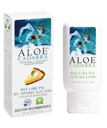 Aloe Cadabra Flavored Personal Lubricant Organic Passion Lube for Women Men & Couples Key Lime Pie 2.5 Ounce