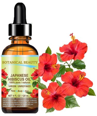 Buy Organic Hibiscus Oil (Hibiscus Sabdariffa) - 100% Pure Virgin Cold Pressed Anti-Aging Vitamin E Oil for Face Skin & Hair Growth - 4 Fl. oz. (120 ml - Buy Online on GoSupps.com