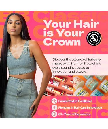 Bronner Brothers Double Strength Super Gro - Hair Treatment for Dry Itchy Scalp with Vitamins & Coconut Oil - Nourish Repair & Moisturize Damaged Hair - 6oz - Buy Online on GoSupps.com
