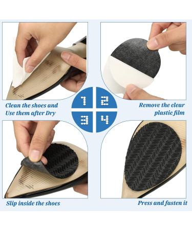 Syhood Anti-Slip Shoe Pads - 16 Pieces Unisex Black | Best Grip & Comfort for All Shoes - Buy Online on GoSupps.com