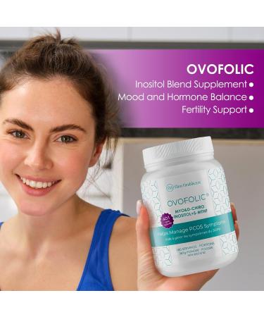 Ovofolic PCOS Supplement for Women - Boost Fertility Hormonal Balance and PCOS Support - Myo-Inositol D-Chiro Inositol Active Folate - High Potency PCOS Supplements (180 servings 387g Jar) 387 g (Pack of 1) - Buy Online on GoSupps.com