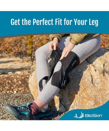 BioSkin Wraparound Patella Stabilizer Knee Brace - Relief for Patellofemoral Pain & Dislocation - Small Size for Left/Right Kneecap Tracking - Buy Online on GoSupps.com