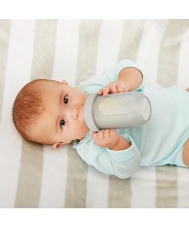 Boon NURSH Reusable Silicone Pouch Bottles 8oz (Gray) - Durable & Eco-Friendly - Buy Online on GoSupps.com