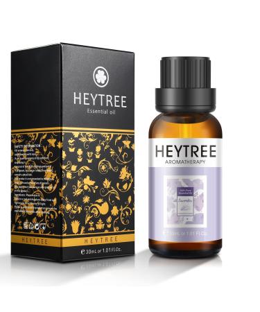 HEYTREE Lavender Essential Oil 30ml - Stress Relief and Better Sleep Aromatherapy Oil- Perfect for Aromatherapy Oil for Skin Care Bath Ideal for Humidifier Diffuser Lavender 30.00 ml (Pack of 1)