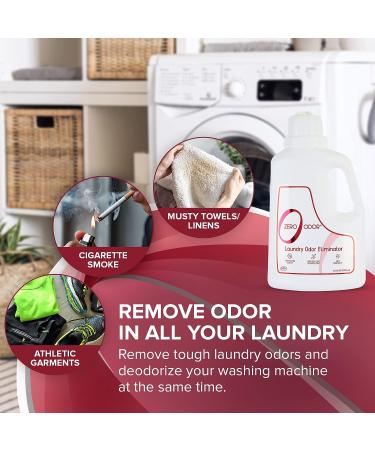 Zero Odor Laundry Odor Eliminator - Patented Molecular Technology for Clothes, Towels, Linens, Shoes & Bags - 64oz - Buy Online on GoSupps.com