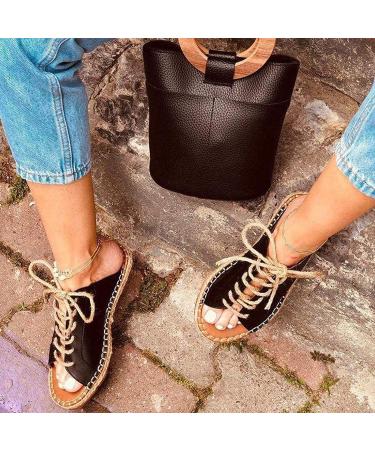 Women's Orthopedic Bunion Corrector Sandals - Big Toe Correction Splints - Casual & Comfortable Summer Shoes - Black - Size 43CN - Buy Online on GoSupps.com