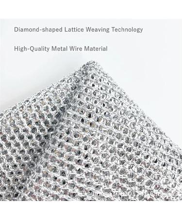 Multipurpose Wire Miracle Cleaning Cloths Wire Miracle Cleaning Cloths Magnifying Wire Dishwashing Rag Resuable Stainless Steel Scrubber Cloth (10PCS) - Buy Online on GoSupps.com