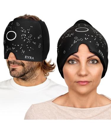 EYRA Migraine Relief Cap with Ice Pack - Instant Headache Relief Hat for Migraine Pain - Odorless, Safe & Convenient - Black - Buy Online on GoSupps.com