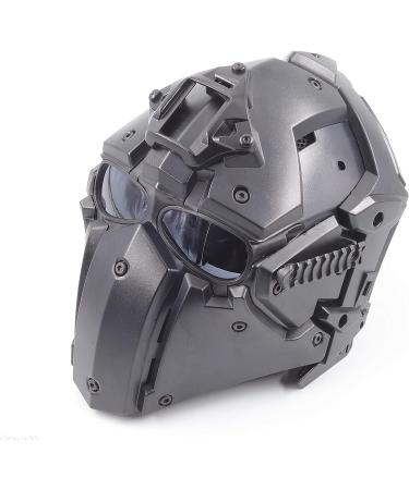 iMeshbean Full Face Protective Mask Helmet with Visor Goggles - Black - Buy Online on GoSupps.com