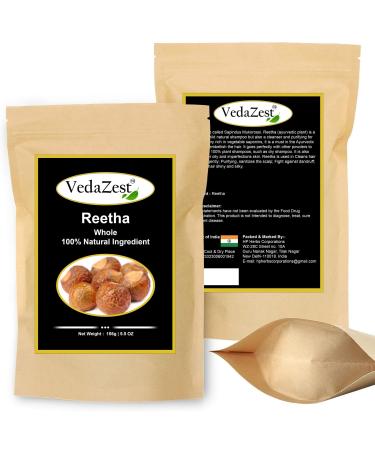 Organic Reetha Raw Whole Reetha Soap Nuts Berries Areetha Kunkudukaialu - 156g/5.5oz for Laundry Hair Body Wash & Soap Making Hypoallergenic Non-toxic natural & Eco-Friendly