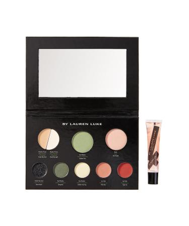 Lauren Luke Full Face Makeup Palette and My Glossy Lips Ll801-02 My Luscious Greens 11.4 Ounces