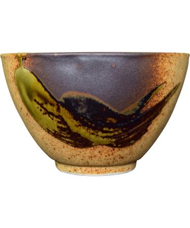 Mino Ware Japanese Rice Bowl Rice Ramen Noodle Soup Sarada Pasta Shigaraki Oribe Chawn 5.31 inch 12.3oz Rice Bowl Shigaraki Oribe - Buy Online on GoSupps.com