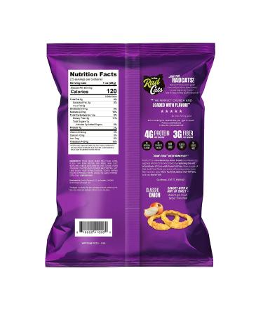 PeaTos Crunchy Rings - Classic Onion 2.5 Oz - Pack of 4 | Healthy Snack Alternative - Buy Online on GoSupps.com