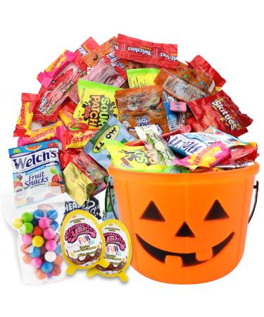 Halloween Care Package Gift Basket -Filled with 2 Lbs Halloween Candy Treats, 55 items Option 2