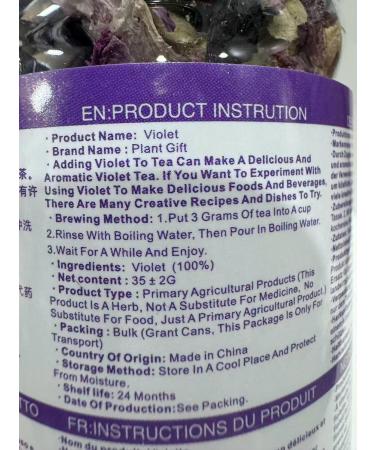 100% Violet 35g/1.23oz sans OGM Iris Naturel Vanille sirop bourzon Boulangerie Joli Bricolage sachets et tartes - Buy Online on GoSupps.com
