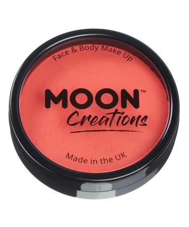 Moon Creations Pro Face & Body Makeup | Coral | 36g | Professional Colour Paint Cake Pots for Face Painting | Face Paint For Kids Adults Fancy Dress Festivals Halloween
