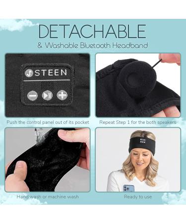 Steen Bluetooth Sleep Headphone - Wireless Sleep Mask with HD Stereo Speakers & Noise Cancellation | Ideal for Sleeping Workouts & Side Sleepers - Buy Online on GoSupps.com
