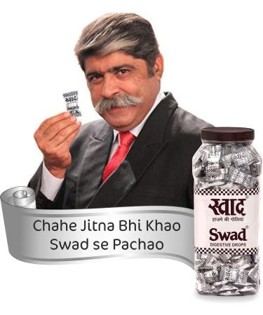 Swad Candy Jar (Digestive & Tangy Indian Masala Flavour Sweet Toffee) Vegan & Gluten Free 150 Candies Jar ORIGINAL - Buy Online on GoSupps.com