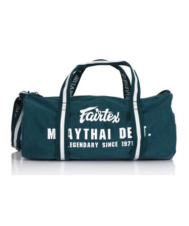 Fairtex BAG9 Retro Style Barrel Bag Thai Boxing Heavy Gym Bag Myay Thai MMA Green