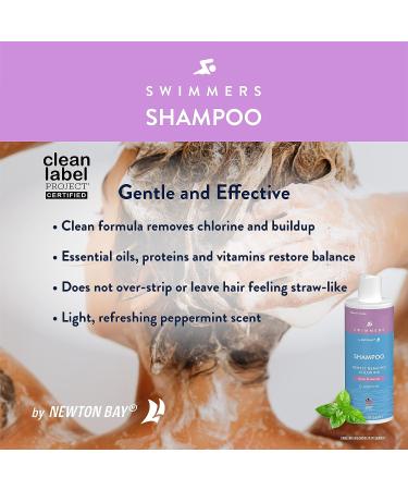Newton Bay Swimmers Shampoo | Chlorine Removal and Hair Restoration Formula | Clean Label Project Certified - Buy Online on GoSupps.com