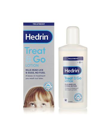 Hedrin Treat and Go Lotion Head Lice Treatment Kills Headlice and Eggs in One Go 10 x Treatments - 250 ml 250 ml (Pack of 1)