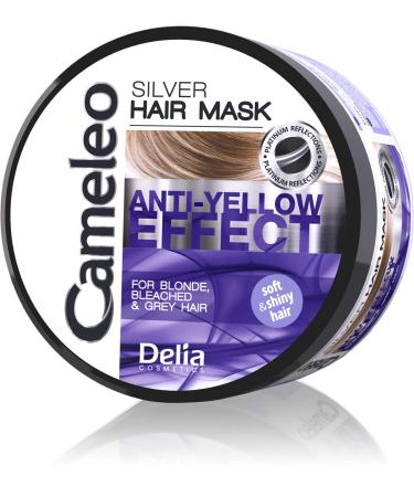 Cameleo - Silver Toning Mask - No Yellow Effect - Purple Treatment & Colour Protect for Blonde  Grey  White Hair - Platinum Tones - UV Protect - No Parabens - 200ml