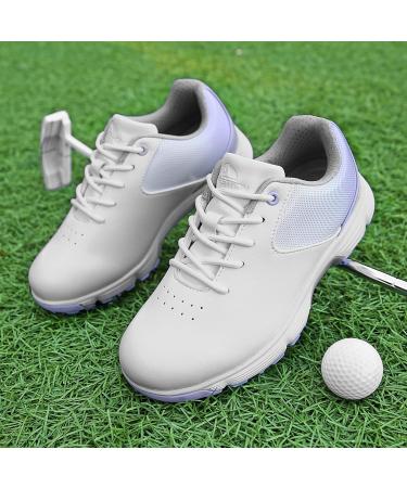 LZQPEARL Women's Golf Shoes - Waterproof Non-Slip Light Sneakers with Spikes | Sizes 36-43 - Perfect for Outdoor Training | Stylish Purple Design - Buy Online on GoSupps.com