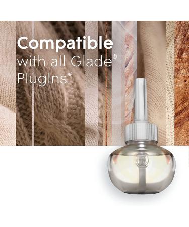 Glade PlugIns Cashmere Woods Air Freshener Refills - 3 Pack of 2.01 Fl Oz Scented Essential Oil for Home & Bathroom - Buy Online on GoSupps.com