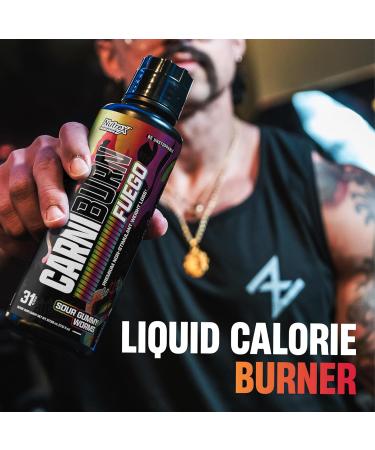 Nutrex Research Carniburn Liquid L Carnitine 3000mg Thermogenic Liquid Fat Burner for Men & Women with MitoBurn InnoSlim GBBGO - Stimulant Free Metabolism Booster - Sour Gummy Worms 31 SV Sour Gummy Worms 17.52 Fl Oz (P  - Buy Online on GoSupps.com