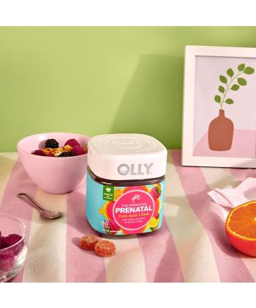 OLLY Essential Prenatal Gummy Multivitamin Folic Acid Vitamin D Omega 3 DHA Supports Healthy Growth and Brain Development Citrus Berry - 84 Count 84 Count (Pack of 1) - Buy Online on GoSupps.com