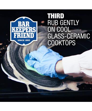 Bar Keepers Friend Cooktop Cleaning Kit - 13oz | Stovetop Stain Remover & Polisher - Buy Online on GoSupps.com